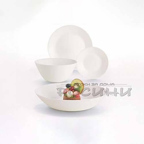 Сервиз Luminarc 19 части Arcopal ZELIE WHITE Сервиз Luminarc 19 части Arcopal ZELIE WHITE