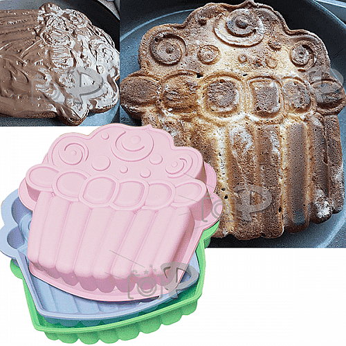 Интересна форма за кекс,торта,сладкиш "Cake"/силиконова форма за печене на блатове Интересна форма за кекс,торта,сладкиш "Cake"/силиконова форма за печене на блатове