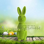 Великденски заек зелен декорация1