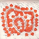 Декоративна лиана с есенни листа 240см. Декоративна лиана с есенни листа 240см.1