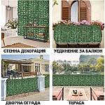 Изкуствена ограда ЗЕЛЕНИ ЛИСТА на ролка 100 х 300 см Изкуствена ограда ЗЕЛЕНИ ЛИСТА на ролка 100 х 300 см5