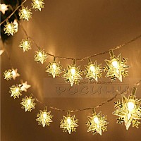 LED лампички за елха или декорация Звездички верига 20 светлини