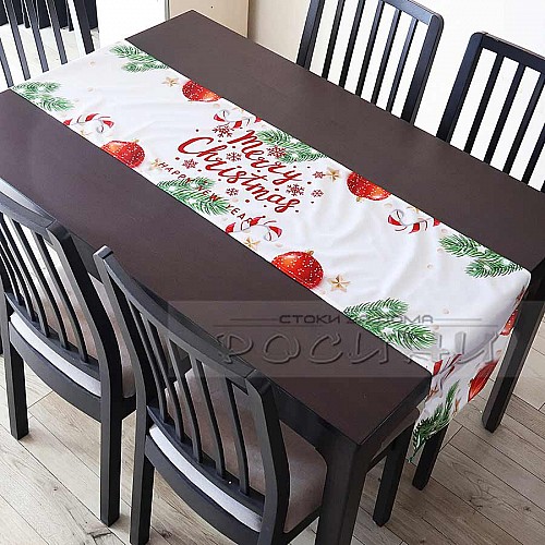 Коледен тишлайфер Клонки Merry Christmas 32х180см Коледен тишлайфер Клонки Merry Christmas 32х180см