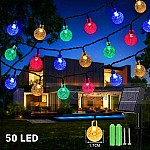 Соларни LED Лампи Мини крушки 9.5м 50 светлини Соларни LED Лампи Мини крушки 9.5м 50 светлини1