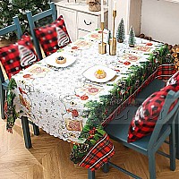 150/180 см. Коледна покривка за маса Merry Christmas