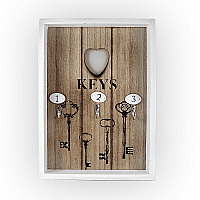 Кутия за ключове с три закачалки KEYS