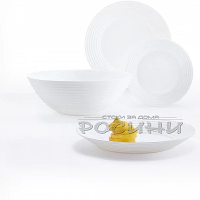 Сервиз 19 части Luminarc HARENA WHITE
