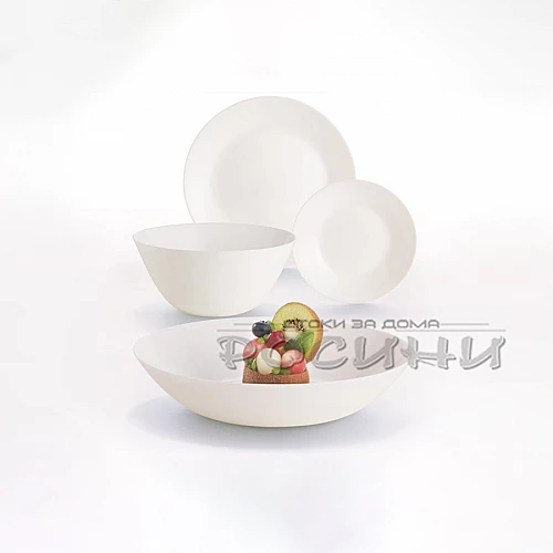 Сервиз Luminarc 19 части Arcopal ZELIE WHITE