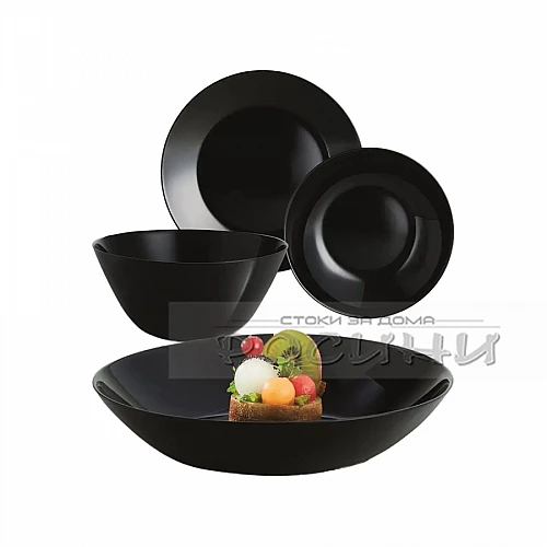 Сервиз Luminarc 19 части Arcopal ZELIE BLACK