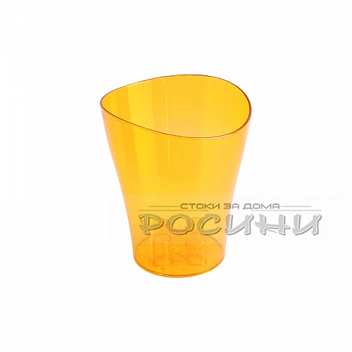 Кашпа Ника за орхидея 16х19см /кехлибар