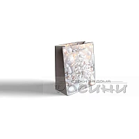 Подаръчна торбичка Сребърна Коледа 12 х 14 х 6 см XS