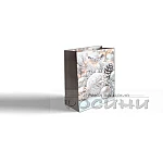 Подаръчна торбичка Сребърна Коледа 12 х 14 х 6 см XS2