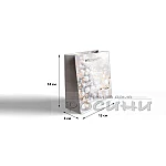 Подаръчна торбичка Сребърна Коледа 12 х 14 х 6 см XS4