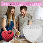 Силиконов молд сърце с държащи се ръце и пръстен 18 х 17 см. за десерти торта, кекс, мус, шоколад7