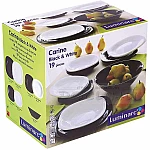 Luminarc Сервиз за хранене 19 части Carine Black and White4