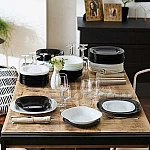 Luminarc Сервиз за хранене 19 части Carine Black and White2