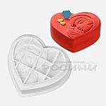 Силиконов молд голямо сърце Майка с дете 18 х 17 см./торта, мус, кейк за деня на майката1