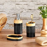 Комплект за баня 3 части с бамбукови орнаменти2