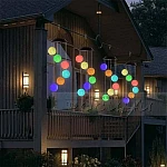 Соларни LED Лампи Цветни топки Вятърни камбанки4