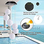 Соларни LED Лампи Цветни топки Вятърни камбанки7