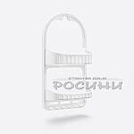 Етажерка за баня с 2 рафтчета и закачалки3