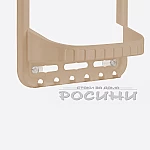 Етажерка за баня с 2 рафтчета и закачалки4