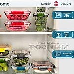 Комплект кутии 3-ка квадрат цветни закопчалки4