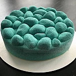 Силиконова форма за 3D торта, мус, кейк Камъчета6