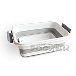 Сгъваема кутия 30л с капак и колела2