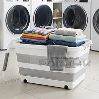 Сгъваема кутия 30л с капак и колела