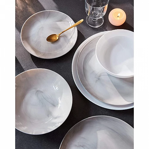 Luminarc Сервиз за хранене 19 части Diwali Granit Marbre