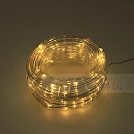 Соларен LED маркуч топла бяла светлина 10 м 100 лампички1