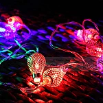 Светеща LED гирлянда 2м 10 цветни светлини Марокански стил капки3