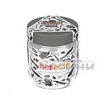 Стъклено бурканче с цветна капачка 425 мл