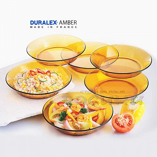 DURALEX Сервиз дълбоки чинии 6бр. Vermeil/чиния за основно ястие