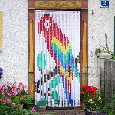 Ресни за врата с цветни фигури
