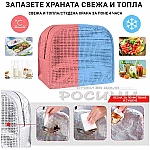 Термо чанта за храна Цветна различни декори 22х20х12см8