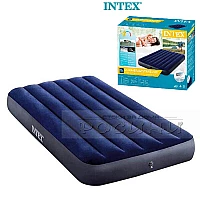Надуваем матрак Intex 64757 Twin Dura-Beam Classic 99х191х25 см.