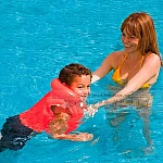 Надуваема детска жилетка за плуване 50х47см INTEX 58660 Pool deluxe swim vest3