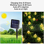 Соларни LED Лампи Мини крушки 9.5м 50 светлини5