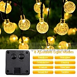 Соларни LED Лампи Мини крушки 9.5м 50 светлини6