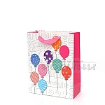 Подаръчна торбичка Happy Birthday малка 4 цвята 18х23х8см.3
