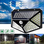 Соларна лампа Сензорна стенна 4 панела 100 LED светлини2
