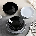 Luminarc Сервиз за хранене 19 части Diwali Black and Granit