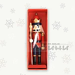 Дървена Играчка в кутия ОЛОВЕН ВОЙНИК коледна украса3