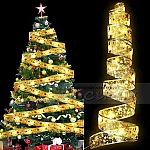 Коледна LED Лента светеща за елха 10м 100светлини1
