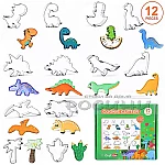 Метални форми за сладки DINO 12 броя в кутия1