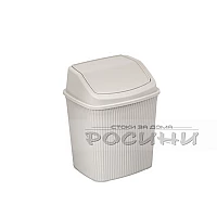 Кош за смет с люлеещ капак оребрен Стоун