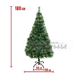 Коледна зелена елха с бели връхчета 180 см.5
