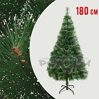 Коледна зелена елха с бели връхчета 180 см.